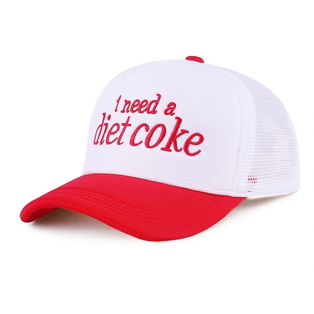 Zenana I NEED A DIET COKE TWO TONE TRUCKER MESH HAT